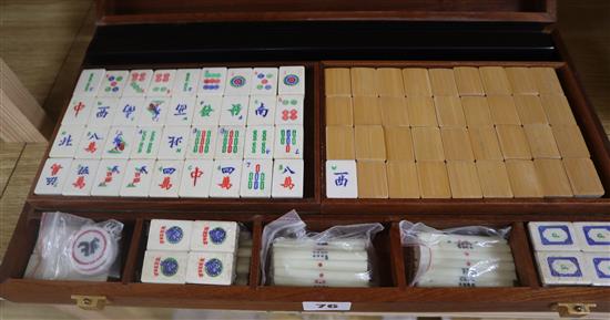 A Jaques mah-jong set, cased